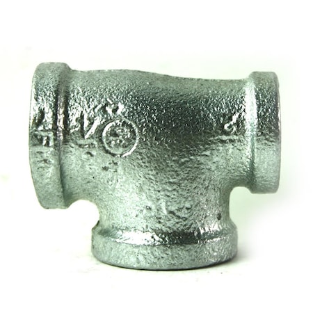 Thrifco Plumbing 3/4 Inch x 1/2 Inch x 3/4 Inch Galvanized Steel Reducer Tee 5217074